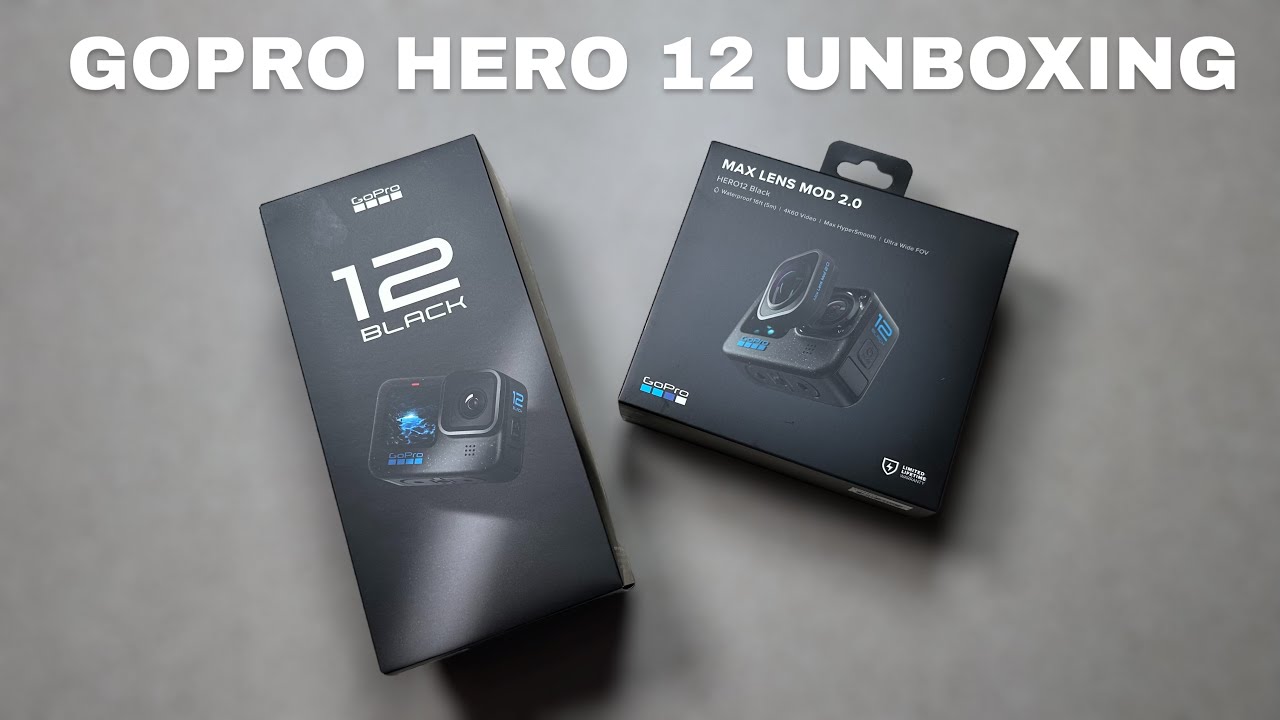 GoPro Hero 12 Black Unboxing and Setup + Max Lens Mod 2.0 