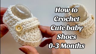 HOW TO CROCHET BABY LOAFER SHOES 03 MONTHS AND DIFFERENT SIZES