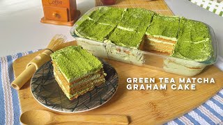 Easy Matcha Graham Cake Recipe | No bake Matcha Cream Cake | Cheat Meal Recipe Ep.08