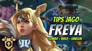 CARA MAIN FREYA META TERBARU ! BUILD & EMBLEM FREYA TERSAKIT 2023 ! | FREYA EXP LANE GAMEPLAY