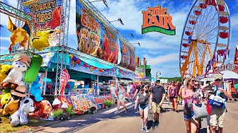 New York State Fair 2025 Syracuse NY 4K Walking Tour