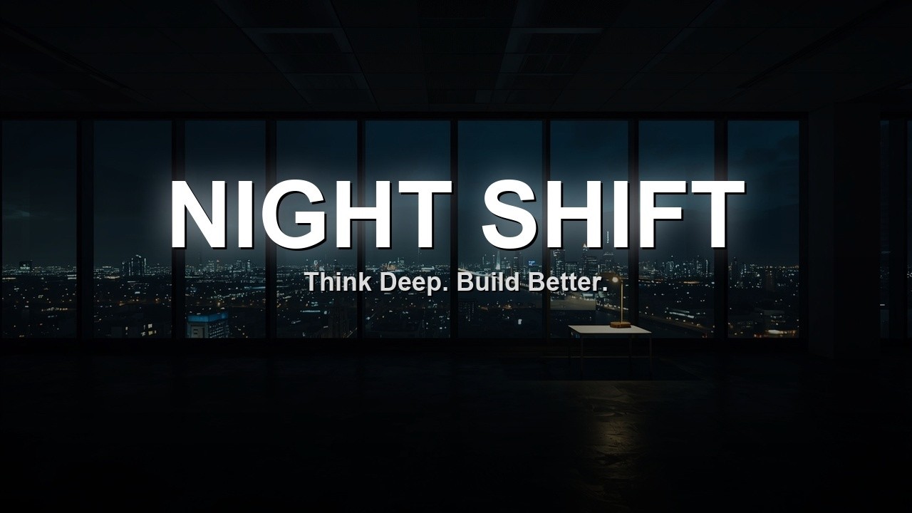 Guarda NIGHT SHIFT — Dark City Focus — 3 Hours | Think Deep. Build Better. su YouTube Guarda NIGHT SHIFT — Dark City Focus — 3 Hours | Think Deep. Build Better. su YouTube