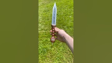 Roman Gladius Dagger "Metal Etching Process" #bladesmithing #romansword #gladiussword