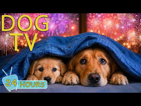 DOG TV: Videos July 4th Fireworks, Bangs & Loud Noise Relief for Dogs - Anti-Anxiety Music for Dogs