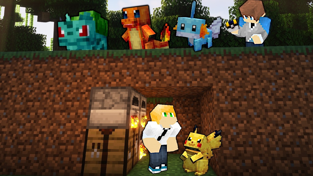 Minecraft Pokemon Speedrunner VS Hunter (мод Minecraft Cobblemon)