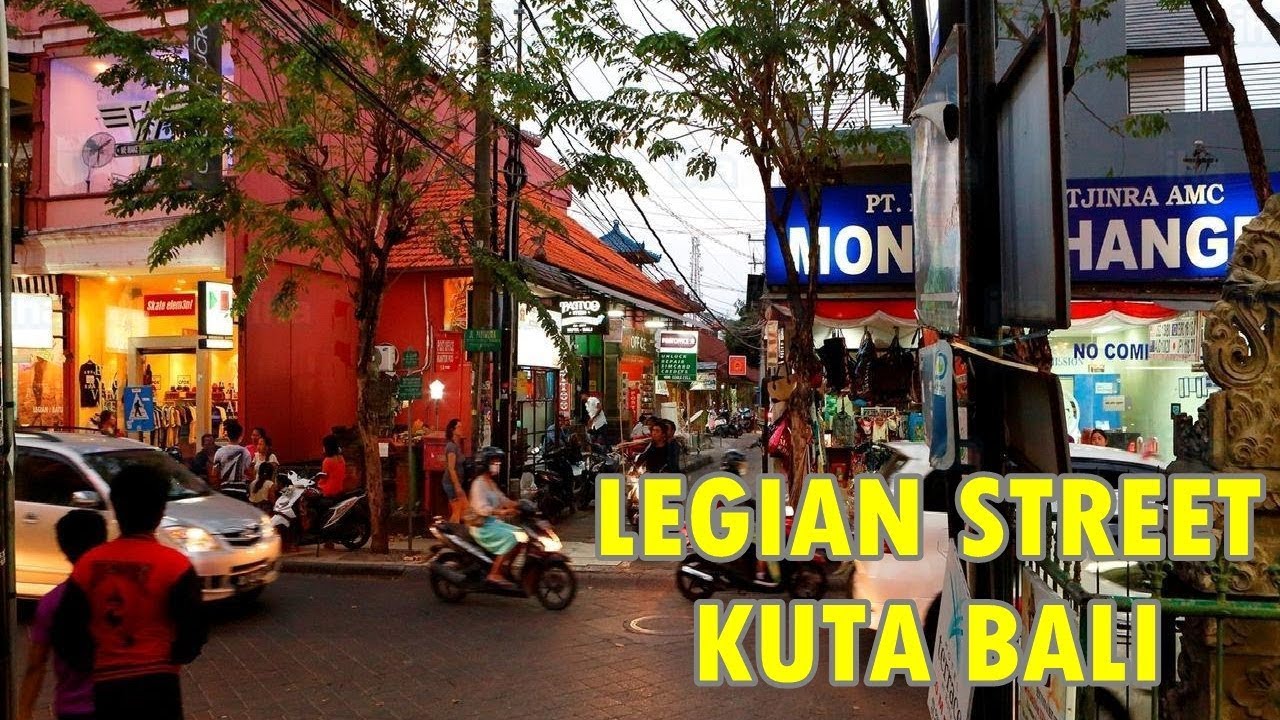 Night Life Legian Street  Kuta  Bali  YouTube