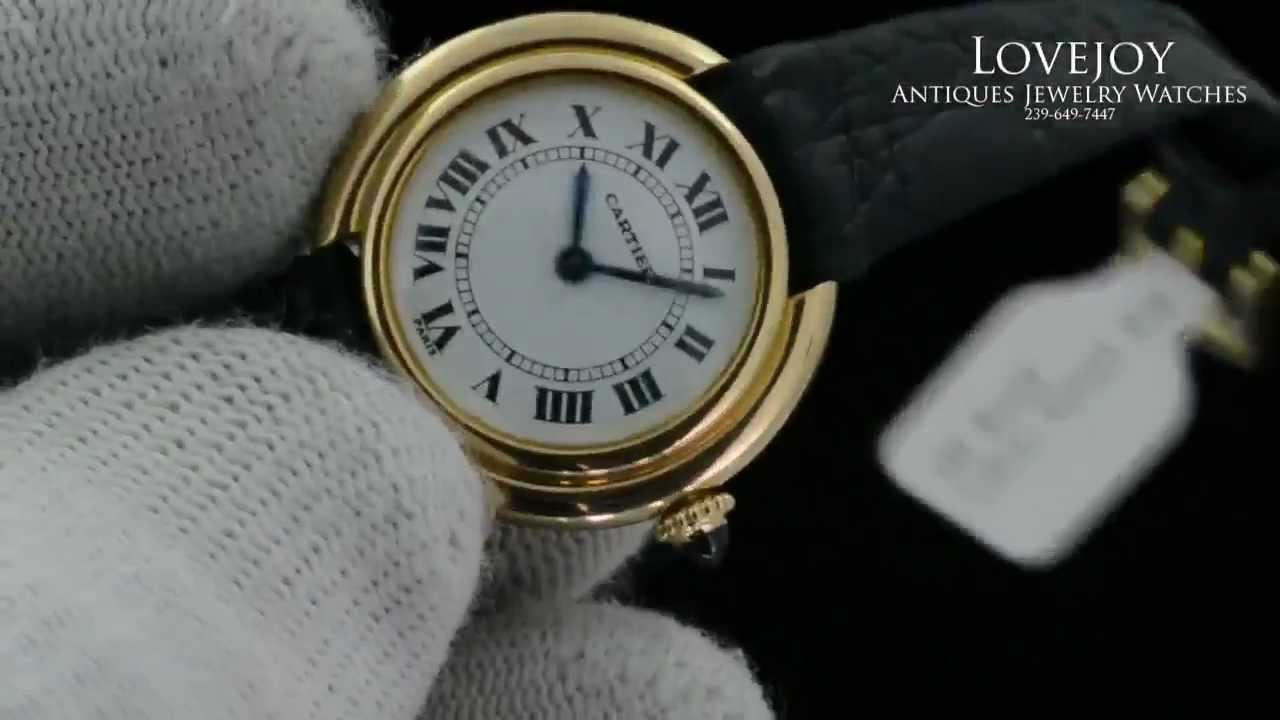 Rare Cartier 18k Manual Wind Ladies Vendome Watch YouTube
