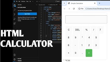 Creating a using Calculator HTML, /BCA/MCA, CSS & Java script