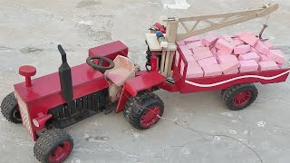 How to make mini RC tractor with trolley at home