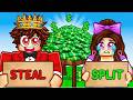Ich spiele STEAL or SPLIT in Roblox!