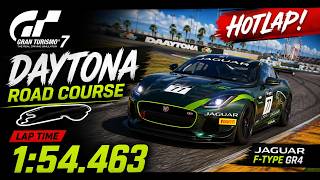 GT7 | Daytona Road Course Hotlap 1:54.463 | Jaguar F-Type Gr.4 | Daily Race C Week 18/2026