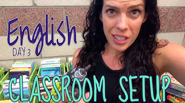 Classroom Library - Middle School Classroom Setup Day 3 Teacher Vlog