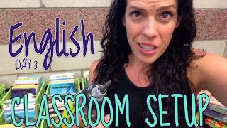 Classroom Library - Middle School Classroom Setup Day 3 Teacher Vlog