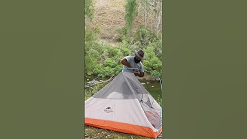 Tent setup ! ⛺️ #naturehike #camping #setup #asmr #australia #tutorial