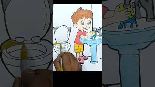 Wash Your Hands good habits #goodhabits #washhands #drawing #coloring #ytshorts #shorts #trending