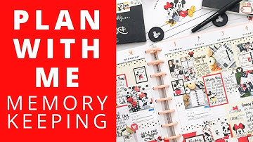 PLAN WITH ME | BIG Memory Keeping Planner | Disney Mickey & Minnie
