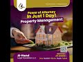 Power of attorney to manage property in dubai