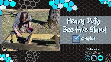Bee Hive Stand Build-Complete! #beehive #honeybee #hive #beehivestand