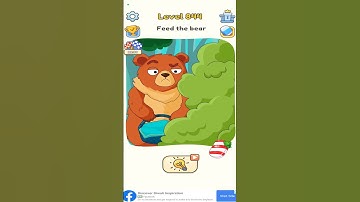 DOP 5 Delete One Part Level 844 Feed the bear #shorts #gaming #dop Please Subscribe