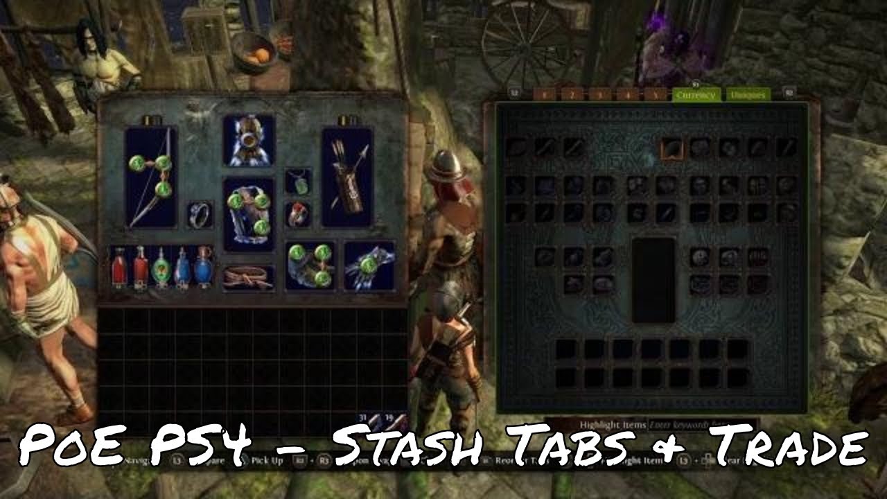 åbning Ciro Scene Path of Exile PS4 - Stash Tabs & Trade - YouTube