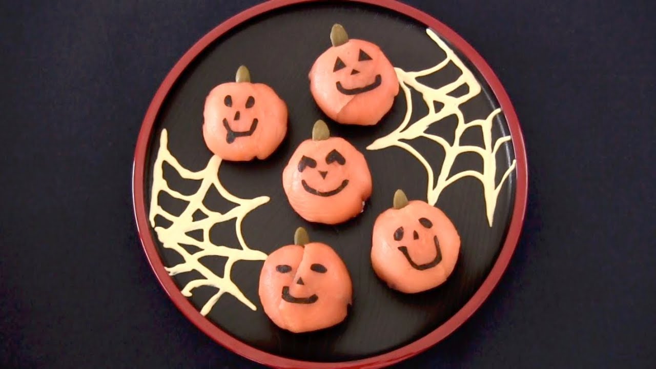 HALLOWEEN Jack-O'-Lantern Ball Sushi (Temari-Zushi) Recipe