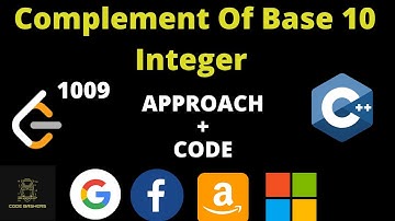Complement of Base 10 Integer LeetCode | Leetcode 1009 | Leetcode October Challenge