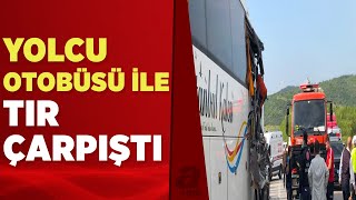 Bursada Tır Yolcu Otobüsüne Çarptı Çok Sayıda Yaralı Var A Haber