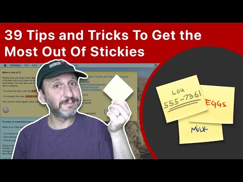Вопрос: Как использовать Stickies на Mac?