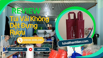Túi Vải Không Dệt Đựng Rượu - Túi Vải Thành Tiến
