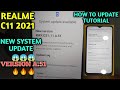 Realme C11 2021 new system update tutorial
