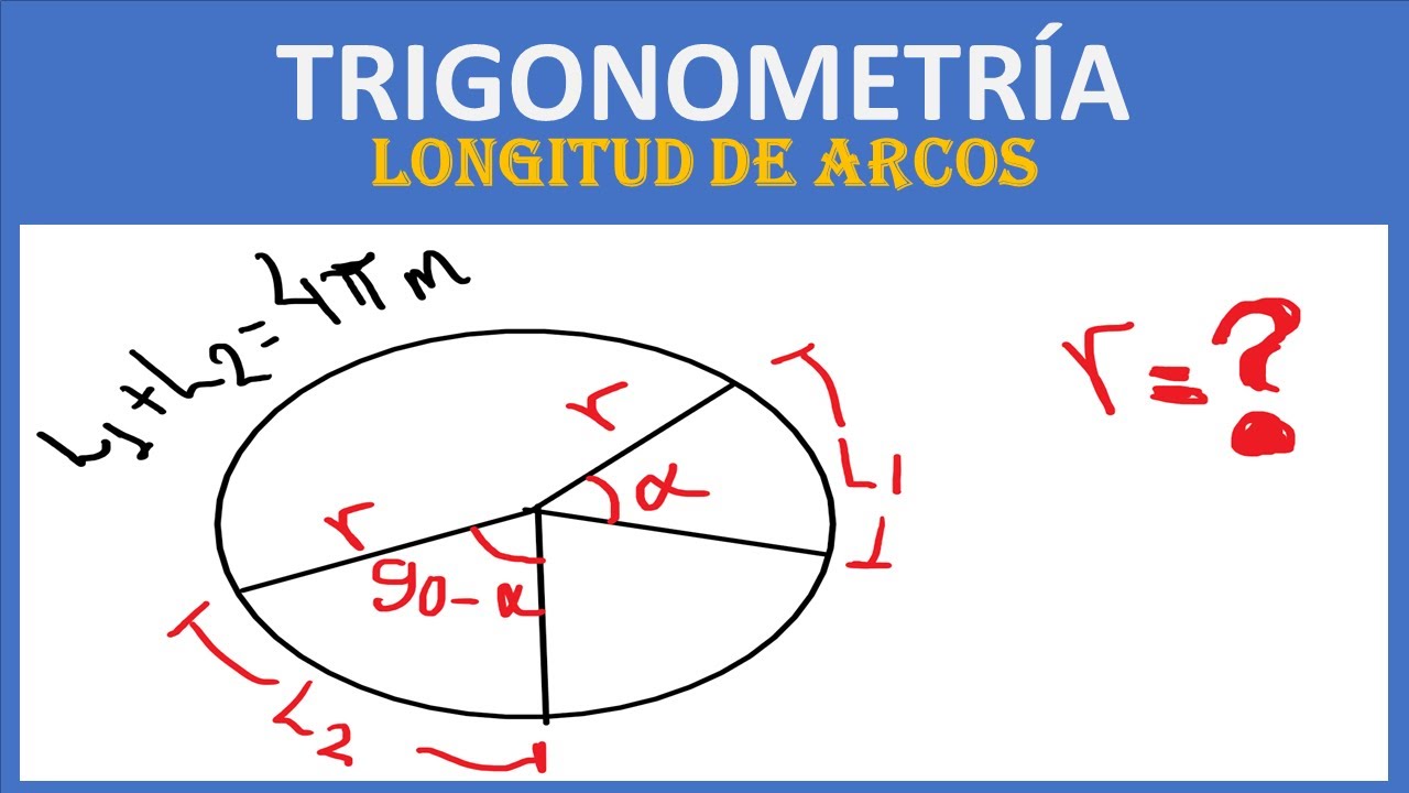 Longitud de arco trigonometria 2019 YouTube Longitud de arco trigonometria 2019 YouTube
