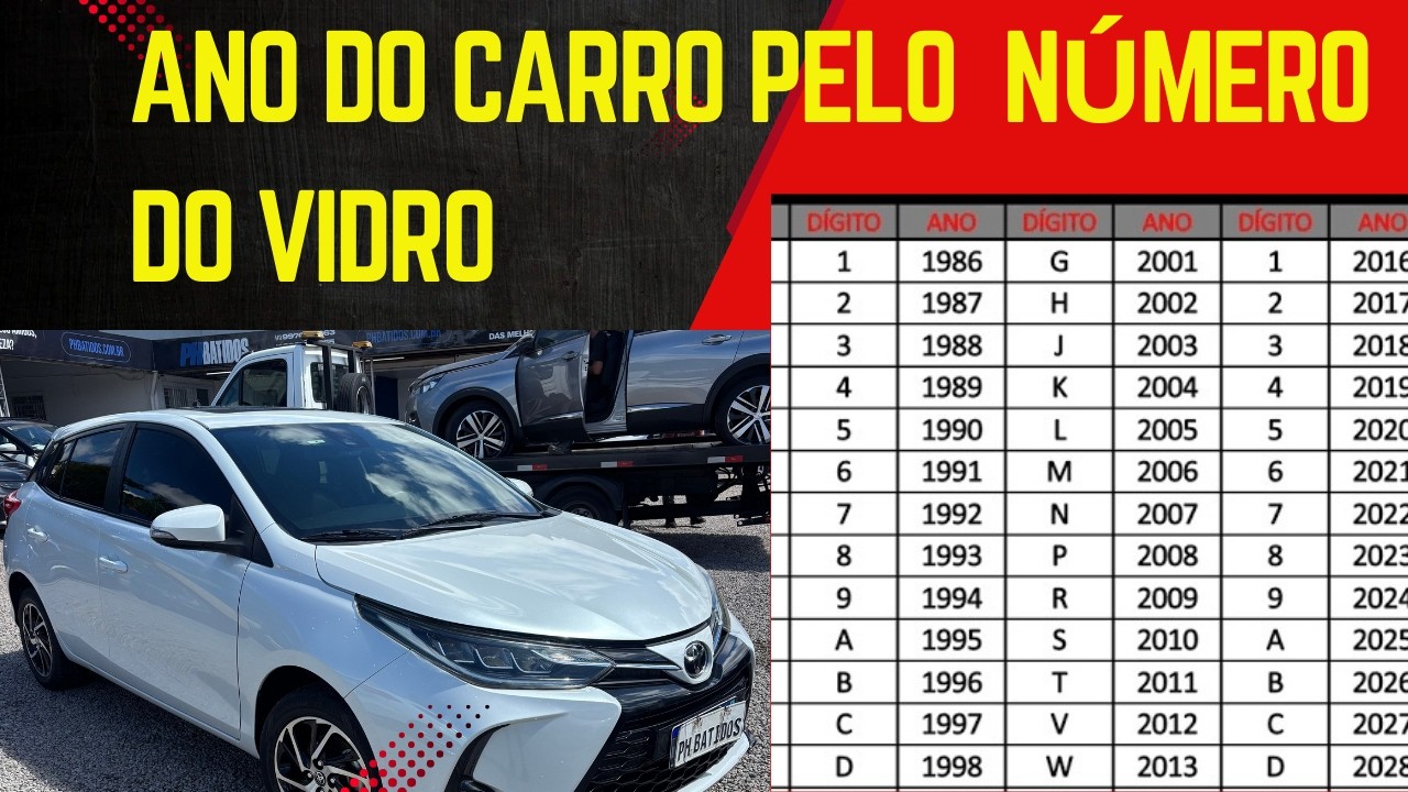 COMO SABER ANO DO CARRO PELO VIDRO - YouTube