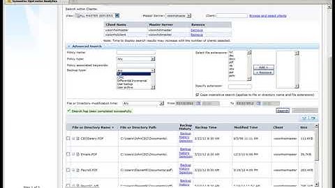Net backup operational restore with ops center 7 5 Information & Technology