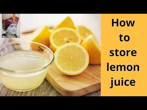 नींबू का रस स्टोर करने की विधि | How to Store Lemon Juice at Home