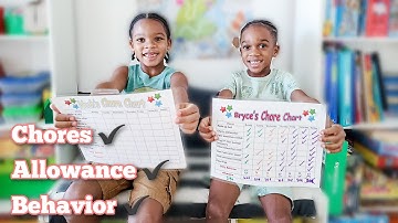 CHORE CHART FOR CHILDREN||TRACK CHORES, ALLOWANCE, & BEHAVIOR