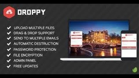 Droppy v2.0.9 – Online file sharing php script free download