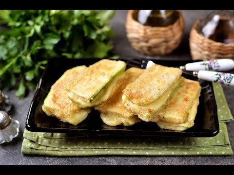 Zucchini sandwiches with cheese. How to prepare a recipe with a photo step by step