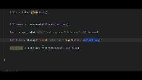 Laravel descargar archivo desde S3 a carpeta local - Laravel download file from s3 to local folder