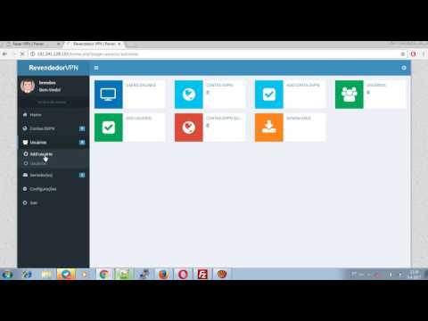 cadastrando  usuario no painel Open Vpn