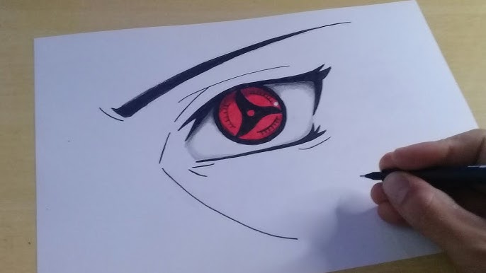 desenho do kakashi com o olho sharingan｜Recherche TikTok