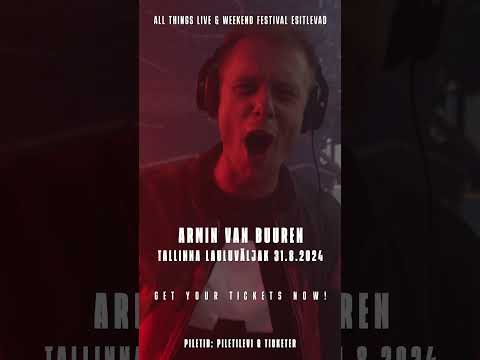 Armin Van Buuren Aasta Megashow 31. August Tallinna Lauluväljak Piletid Müügil