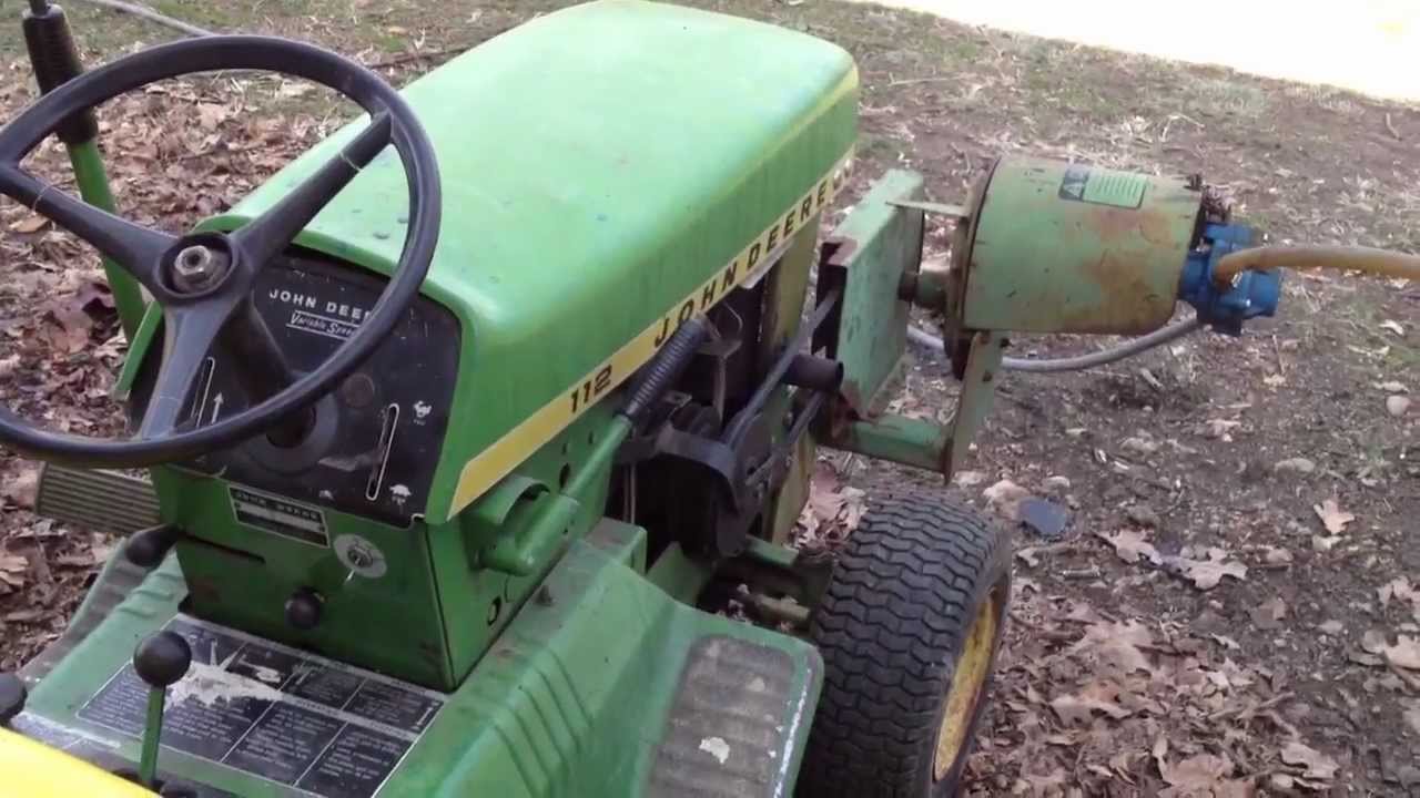 1968 John Deere 112 with 541a PTO YouTube