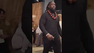 OBA FEMI backstage walk got the whole locker room shook 😤🔥Aura too heavy for WWE