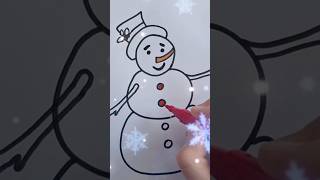 ⛄️Рисуем Снеговик |Рисуем Снеговик