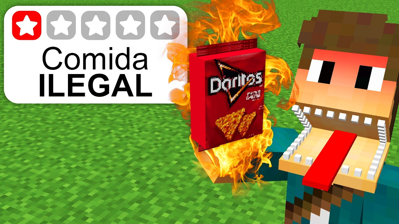 Testei COMIDAS ILEGAIS no Minecraft