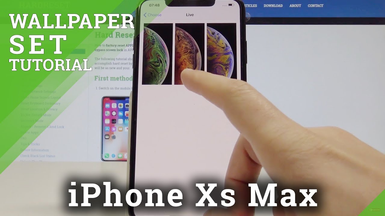 How To Change Wallpaper On Iphone Xs Max Set Up Ios Wallpaper Youtube