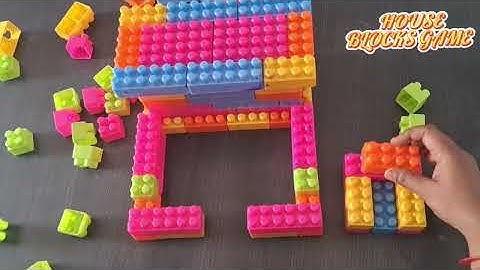 🥰Satisfying DIY big House ASMR/Building blocks /blocks game #ASMR #asmrsounds #lego building fun 🥰 