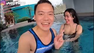 INVITED TO SWIM TOGETHER, IT'S A BITCH TOGETHER