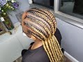 How to do eight stitch braids with blond hair