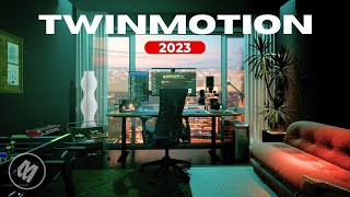 Twinmotion 2023.1.2 - Home Office Tour - 4K